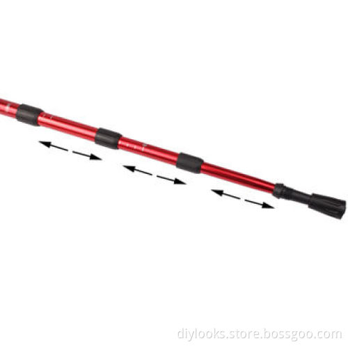 Folding Adjustable Crutch with Compass, 0.5-1.1m Height